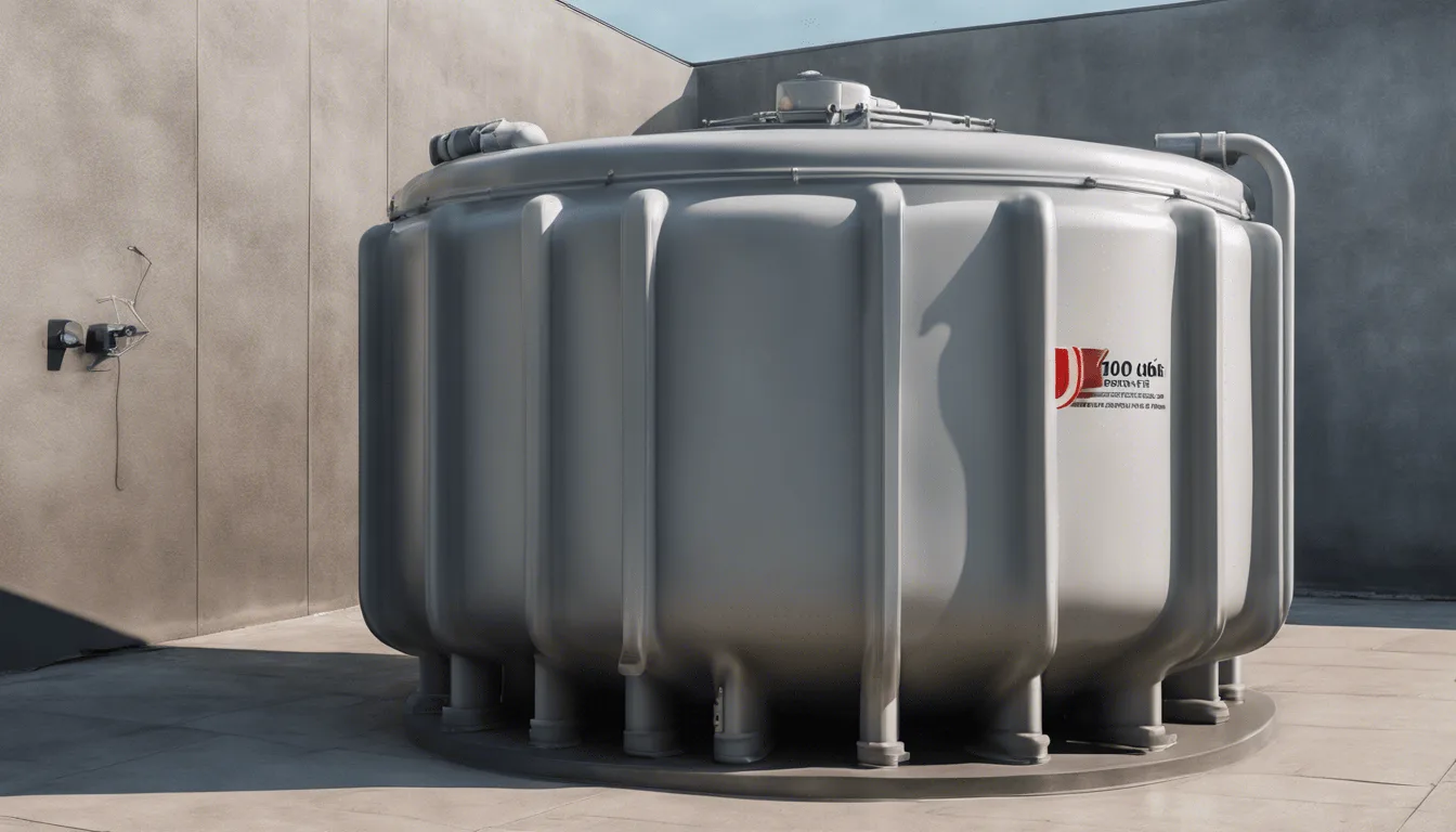 Cuve à eau 1000L en PEHD pour récupération d'eau durable