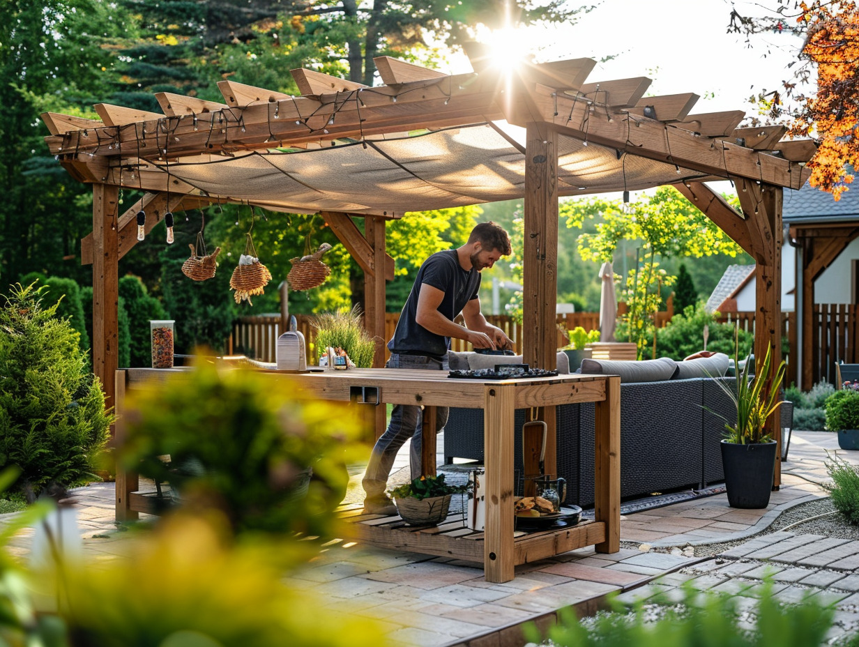 installation pergola