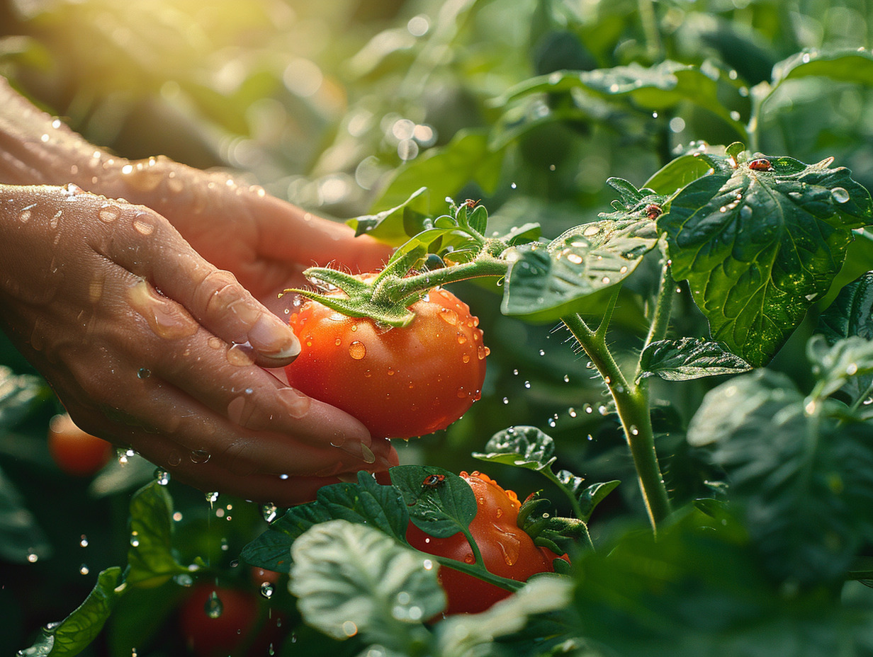 chenilles vertes potager