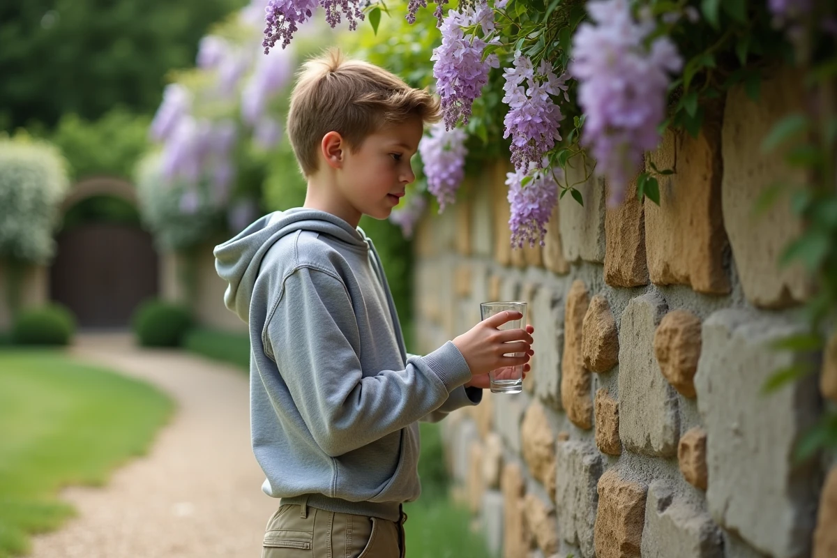 Adolescent posant près d