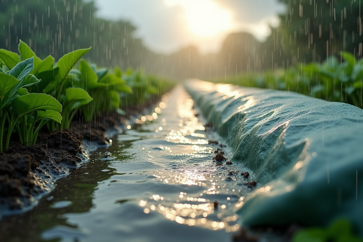 pluie voile