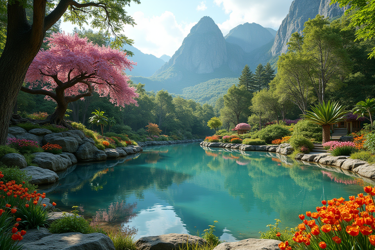 jardin fleuri